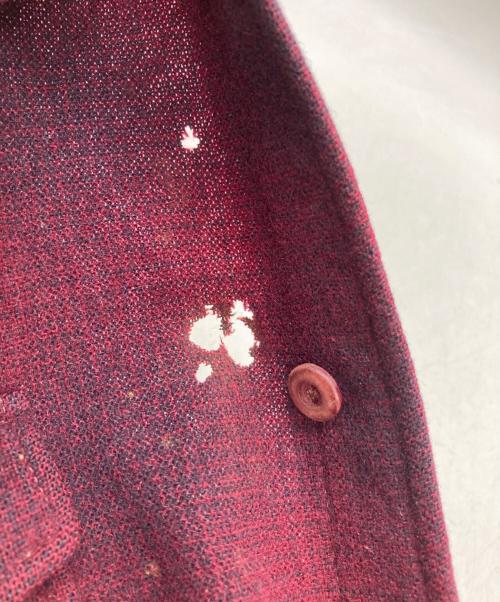 PENDLETON（ペンドルトン）PENDLETON (ペンドルトン) エルボーパッチウールシャツ ボルドー サイズ:不明の古着・服飾アイテム