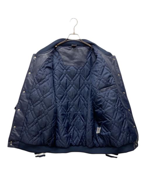 FANATIC（ファナティック）FANATIC (ファナティック) フェイクレザースタジャン ネイビー サイズ:2XLの古着・服飾アイテム
