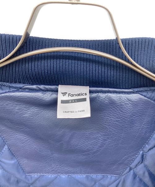 FANATIC（ファナティック）FANATIC (ファナティック) フェイクレザースタジャン ネイビー サイズ:2XLの古着・服飾アイテム