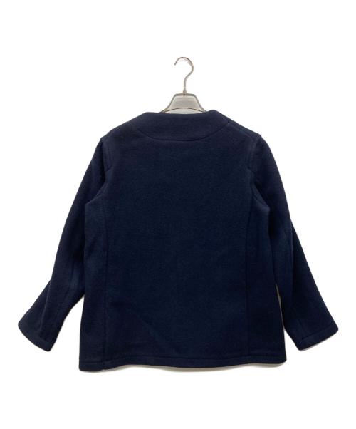 DANTON（ダントン）DANTON (ダントン) ウールモッサノーカラーシングルジャケット ネイビー サイズ:40の古着・服飾アイテム