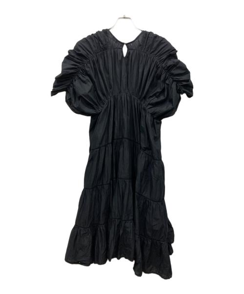 merlette（マーレット）merlette (マーレット) ATHENEシアー ティアード ワンピース ブラック サイズ:X SMALLの古着・服飾アイテム