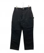 CarHarttカーハート）の古着「Duck Double-Front Work Dungaree」｜ブラック