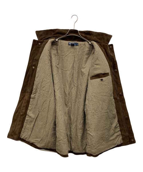 POLO RALPH LAUREN（ポロ・ラルフローレン）POLO RALPH LAUREN (ポロ・ラルフローレン) スエードレザーコート ブラウン サイズ:Lの古着・服飾アイテム