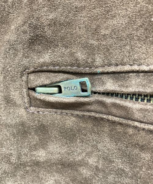 POLO RALPH LAUREN（ポロ・ラルフローレン）POLO RALPH LAUREN (ポロ・ラルフローレン) スエードレザーコート ブラウン サイズ:Lの古着・服飾アイテム