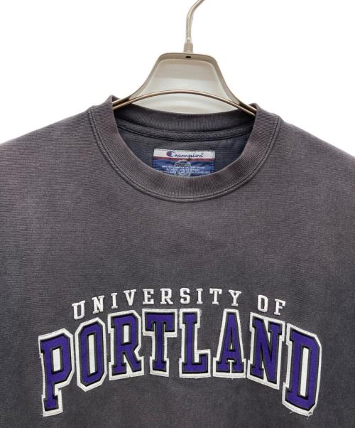 Champion REVERSE WEAVE（チャンピオン リバース ウィーブ）Champion REVERSE WEAVE (チャンピオン リバース ウィーブ) スミクロカレッジロゴスウェット ブラック サイズ:Mの古着・服飾アイテム