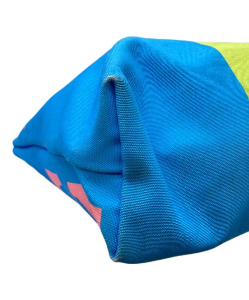 LONGCHAMP（ロンシャン）LONGCHAMP (ロンシャン) Robert INDIANA (ロバート・インディアナ) LOVEハンドバッグ ピンク×スカイブルーの古着・服飾アイテム