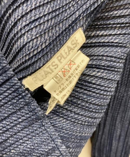 PLEATS PLEASE（プリーツプリーズ）PLEATS PLEASE (プリーツプリーズ) プリーツカットソー ネイビー サイズ:4の古着・服飾アイテム