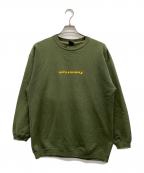 stussyステューシー）の古着「プリントスウェット」｜グリーン