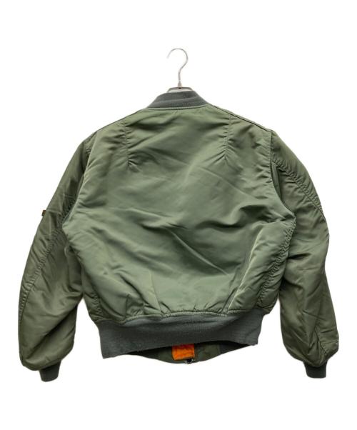 ALPHA（アルファ）ALPHA (アルファ) MA-1ジャケット オリーブ サイズ:MEDIUMの古着・服飾アイテム