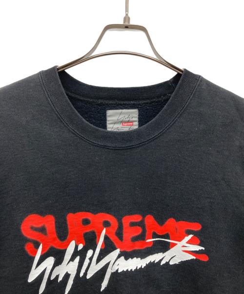 SUPREME（シュプリーム）Supreme (シュプリーム) YOHJI YAMAMOTO (ヨウジヤマモト) Crewneck Sweatshirt ブラック サイズ:Lの古着・服飾アイテム