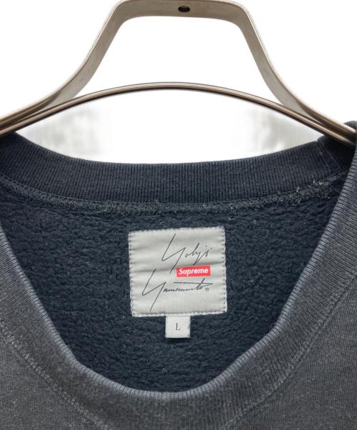 SUPREME（シュプリーム）Supreme (シュプリーム) YOHJI YAMAMOTO (ヨウジヤマモト) Crewneck Sweatshirt ブラック サイズ:Lの古着・服飾アイテム