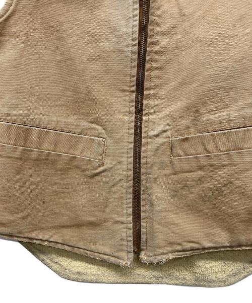 CarHartt（カーハート）CarHartt (カーハート) 裏ボアダック地ベスト ブラウン サイズ:不明の古着・服飾アイテム