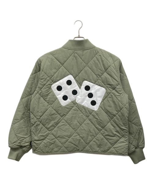 stussy（ステューシー）stussy (ステューシー) Dice Quilted Liner カーキ サイズ:Mの古着・服飾アイテム