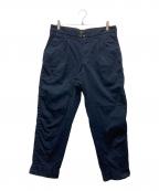 KOLORカラー）の古着「1タックナイロンパンツ」｜ネイビー