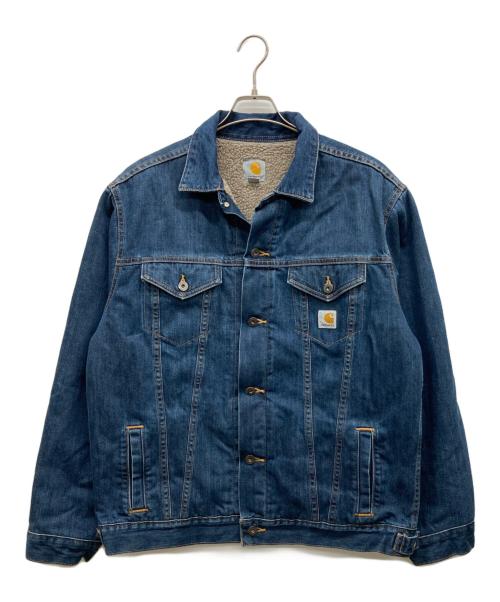 CarHartt（カーハート）CarHartt (カーハート) 裏ボアデニムジャケット インディゴ サイズ:Large tallの古着・服飾アイテム