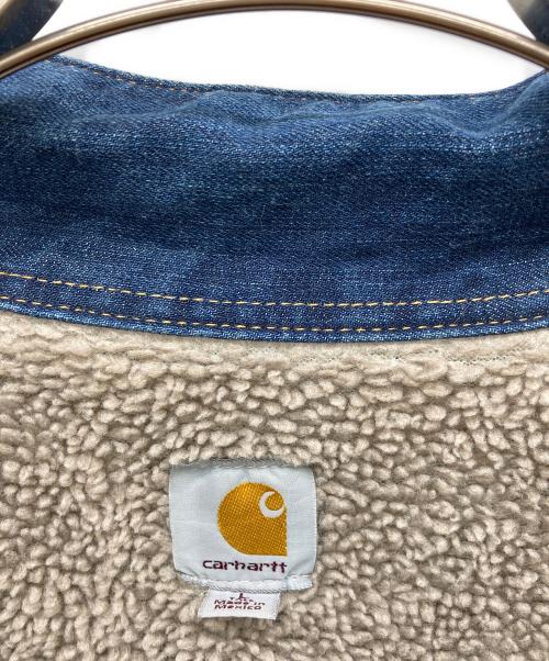 CarHartt（カーハート）CarHartt (カーハート) 裏ボアデニムジャケット インディゴ サイズ:Large tallの古着・服飾アイテム