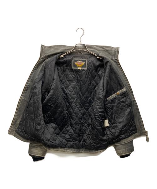 HARLEY-DAVIDSON（ハーレーダビッドソン）HARLEY-DAVIDSON (ハーレーダビッドソン) レザージャケット ブラウン サイズ:Lの古着・服飾アイテム