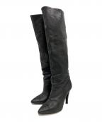 CHANELシャネル）の古着「ココマークレザーブーツ」｜ブラック