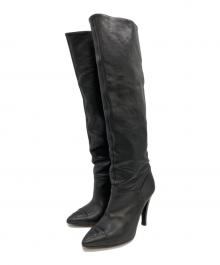 CHANEL（シャネル）の古着「ココマークレザーブーツ」｜ブラック