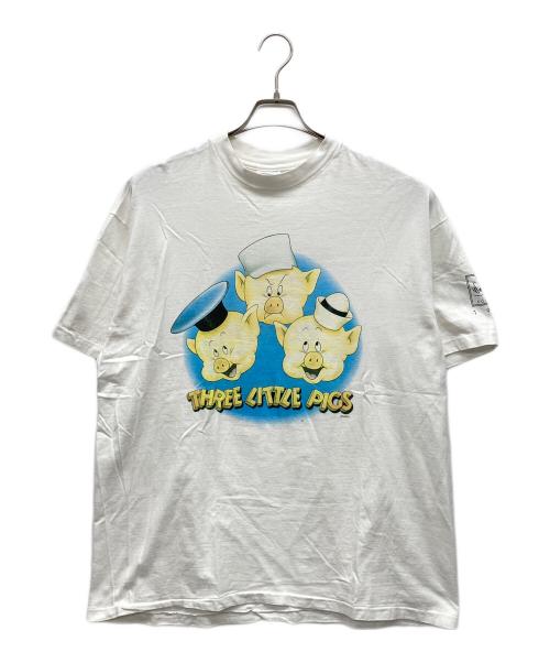 Hanes（ヘインズ）Hanes (ヘインズ) THREE LITTLE PIGS ホワイト サイズ:X LARGEの古着・服飾アイテム
