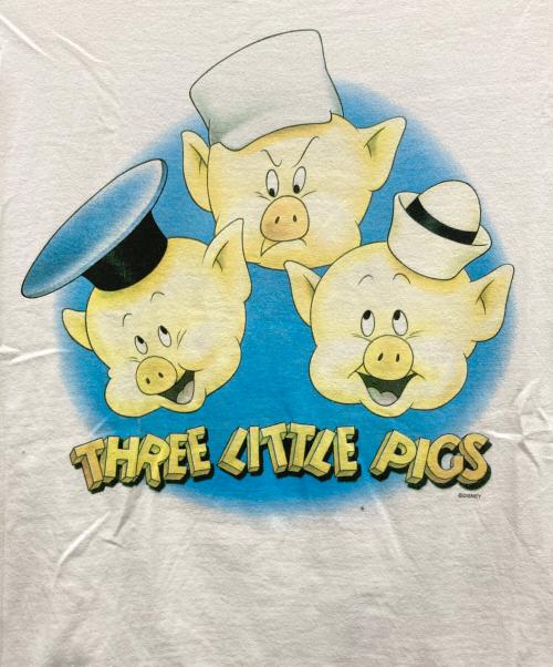 Hanes（ヘインズ）Hanes (ヘインズ) THREE LITTLE PIGS ホワイト サイズ:X LARGEの古着・服飾アイテム