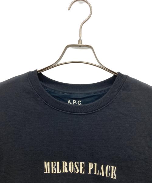 A.P.C.（アーペーセー）A.P.C. (アーペーセー) プリントスウェット ブラック サイズ:Sの古着・服飾アイテム