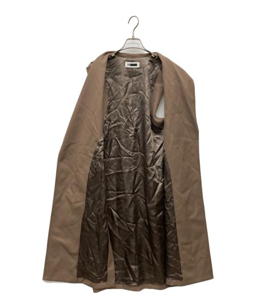 H BEAUTY&YOUTH（エイチ ビューティー&ユース）H BEAUTY&YOUTH (エイチ ビューティー&ユース) TWILL GILET ブラウン サイズ:SMALLの古着・服飾アイテム