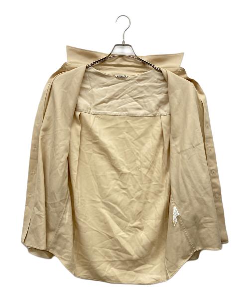 AURALEE（オーラリー）AURALEE (オーラリー) SUPER LIGHT WOOL SHIRTS ベージュ サイズ:3の古着・服飾アイテム