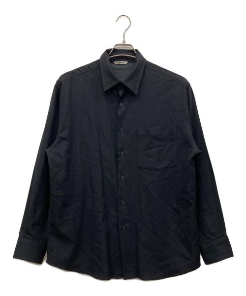 AURALEE（オーラリー）AURALEE (オーラリー) SUPER LIGHT WOOL SHIRTS ブラック サイズ:3の古着・服飾アイテム