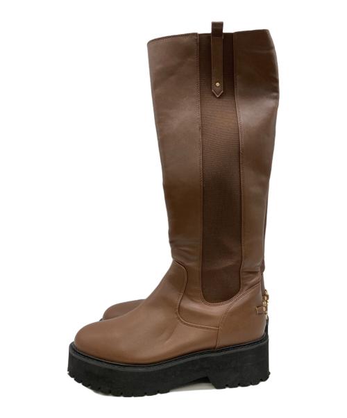 DIANTE（ディアンテ）DIANTE (ディアンテ) ロングブーツ ブラウン サイズ:23.5の古着・服飾アイテム