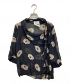 MaxMaraマックスマーラ）の古着「花柄シルクブラウス」｜ブラック