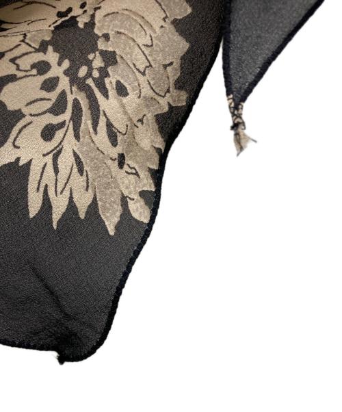 MaxMara（マックスマーラ）MaxMara (マックスマーラ) 花柄シルクブラウス ブラック サイズ:38の古着・服飾アイテム
