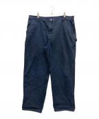 CarHarttカーハート）の古着「WASHED DUCK WORK DUNGAREE PANT」｜ネイビー