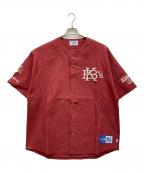 KEBOZケボズ）の古着「EFG BASEBALL SHIRT」｜レッド