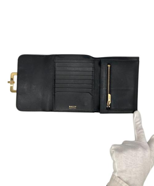 BALLY（バリー）BALLY (バリー) 2つ折り財布 ブラックの古着・服飾アイテム