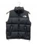 THE NORTH FACE（ザ ノース フェイス）の古着「ヌプシダウンベスト」｜ブラック
