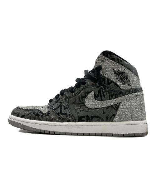 NIKE（ナイキ）NIKE (ナイキ) AIR JORDAN 1 RETRO HI OG REBELLIONAIRE ブラック サイズ:US8.5の古着・服飾アイテム