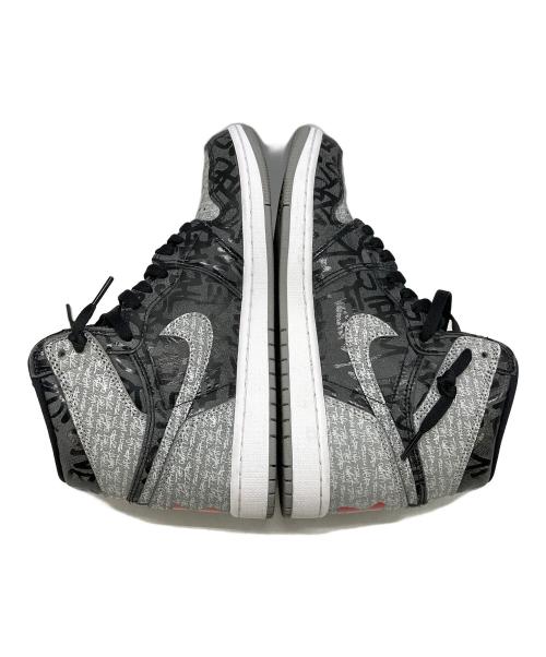NIKE（ナイキ）NIKE (ナイキ) AIR JORDAN 1 RETRO HI OG REBELLIONAIRE ブラック サイズ:US8.5の古着・服飾アイテム