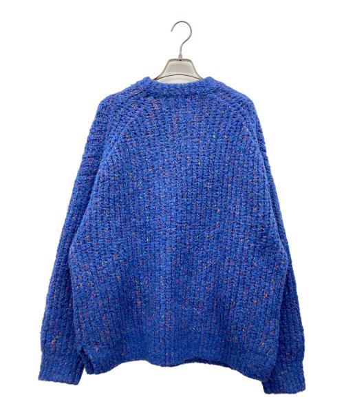 MAISON SPECIAL（メゾンスペシャル）MAISON SPECIAL (メゾンスペシャル) ミックスカラーケーブルニット ブルー サイズ:01　Mの古着・服飾アイテム