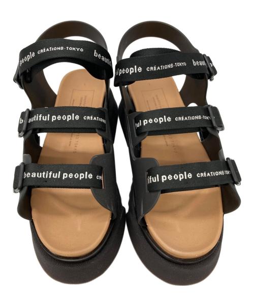 beautiful people（ビューティフルピープル）beautiful people (ビューティフルピープル) UNITED TOKYO (ユナイテッドトーキョー) サンダル ブラック サイズ:なしの古着・服飾アイテム