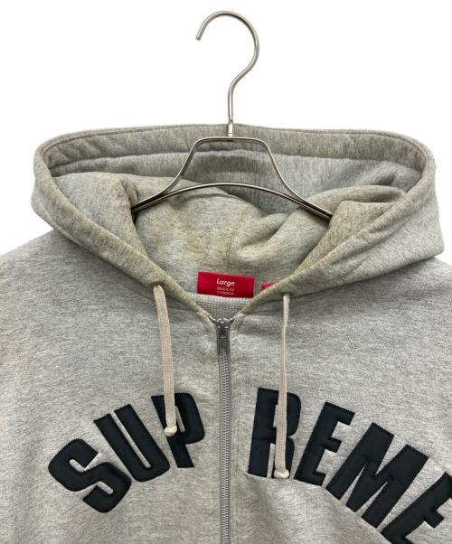 SUPREME（シュプリーム）Supreme (シュプリーム) Arc Logo Thermal Zip Sweatshirt グレー サイズ:Largeの古着・服飾アイテム