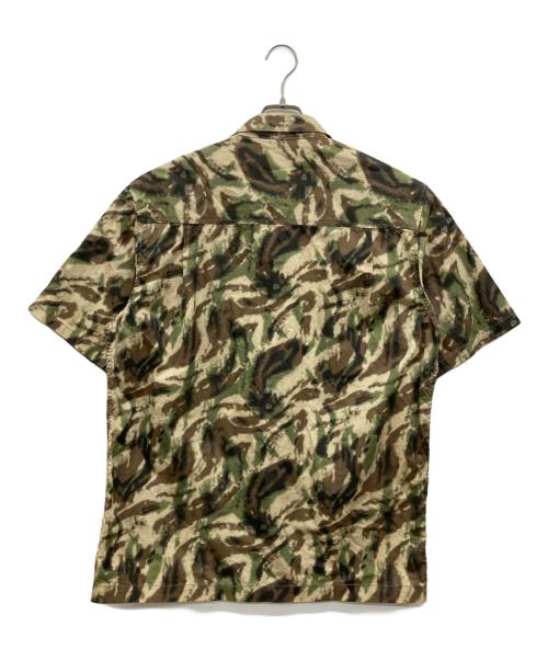 stussy（ステューシー）stussy (ステューシー) カモ柄半袖シャツ ブラウン サイズ:Lの古着・服飾アイテム