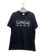 SUPREMEシュプリーム）の古着「WORLD FAMOUS TEE」｜ブラック