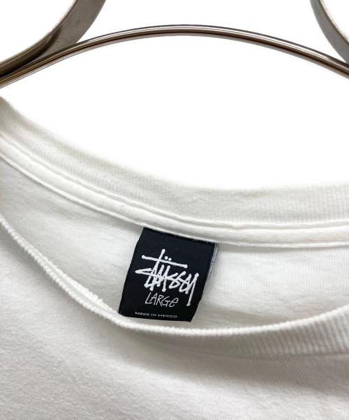 stussy（ステューシー）stussy (ステューシー) ラスタプリントTシャツ ホワイト サイズ:LARGEの古着・服飾アイテム
