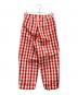 DRAWER (ドゥロワー) コットンヘンプチェックパンツ レッド サイズ:34：8000円