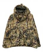 X-LARGEエクストララージ）の古着「RAGLAN PUFFER HOODED JACKET」｜カーキ