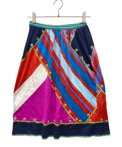 LEONARD FASHION（レオナールファッション）LEONARD FASHION (レオナールファッション) スカート マルチカラー サイズ:66-69の古着・服飾アイテム