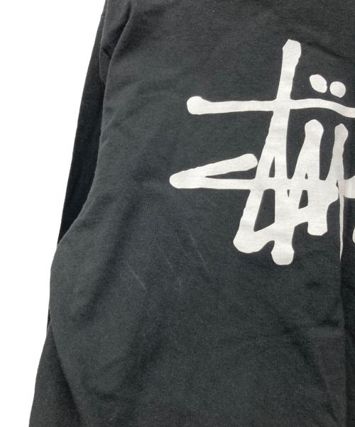 stussy（ステューシー）stussy (ステューシー) ショーンフォントロングスリーブカットソー ブラック サイズ:Lの古着・服飾アイテム