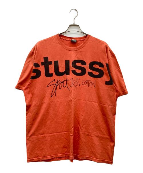stussy（ステューシー）stussy (ステューシー) Tシャツ オレンジ サイズ:XLの古着・服飾アイテム