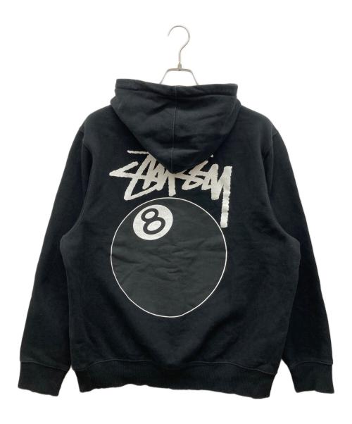 stussy（ステューシー）stussy (ステューシー) 8ボールパーカー ブラック サイズ:Lの古着・服飾アイテム